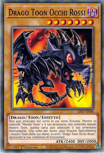 Drago Toon Occhi Rossi