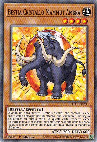 Bestia Cristallo Mammut Ambra