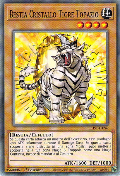 Bestia Cristallo Tigre Topazio
