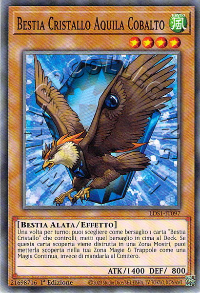 Bestia Cristallo Aquila Cobalto