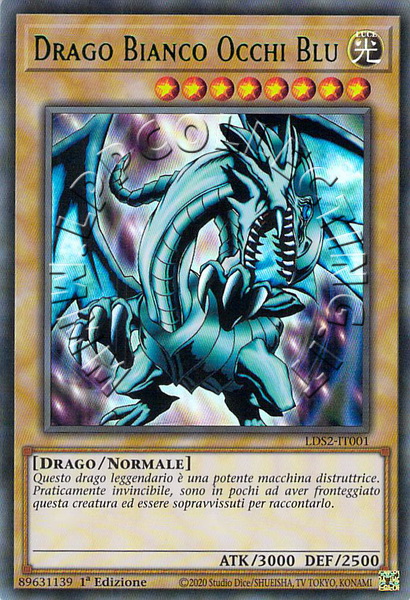 Drago Bianco Occhi Blu