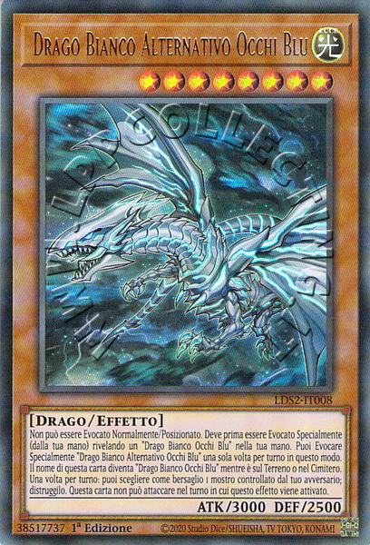 Drago Bianco Alternativo Occhi Blu