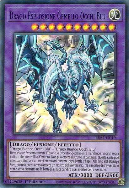 Drago Esplosione Gemello Occhi Blu