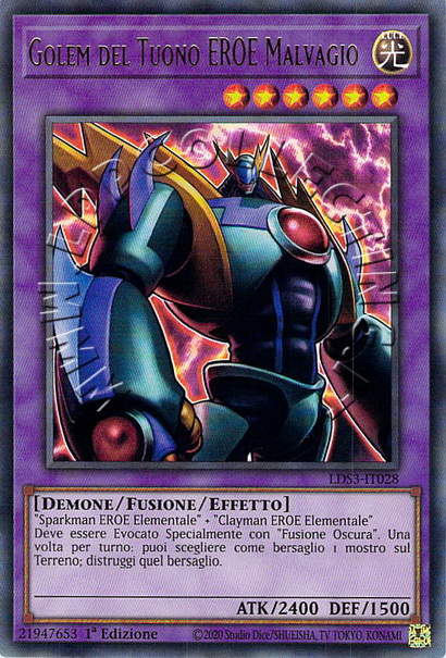 Golem del Tuono EROE Malvagio