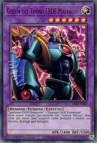 Golem del Tuono EROE Malvagio