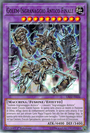 Golem-Ingranaggio Antico Finale