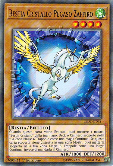 Bestia Cristallo Pegaso Zaffiro