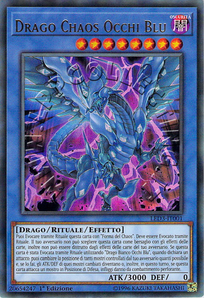 Drago Chaos Occhi Blu
