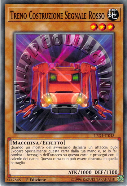 Treno Costruzione Segnale Rosso