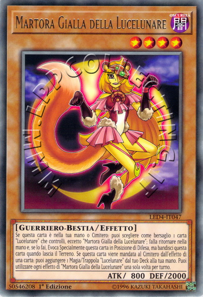 Martora Gialla della Lucelunare