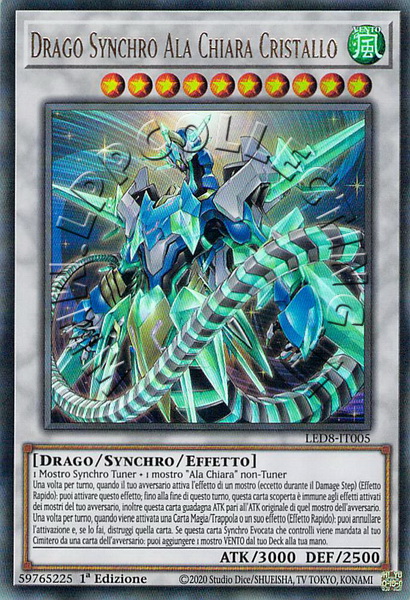 Drago Synchro Ala Chiara Cristallo 