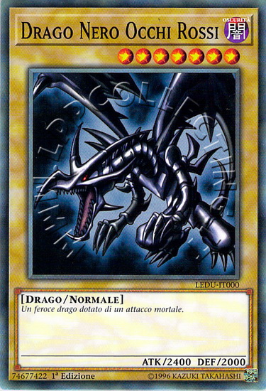 Drago Nero Occhi Rossi