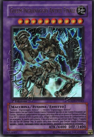 Golem-Ingranaggio Antico Finale