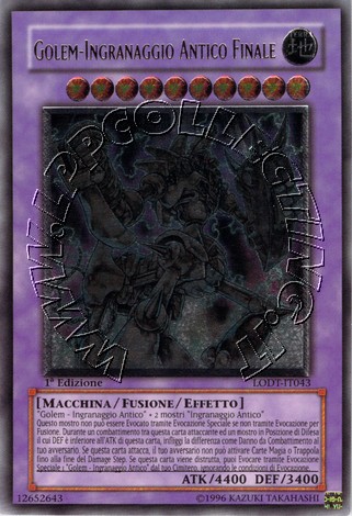 Golem-Ingranaggio Antico Finale