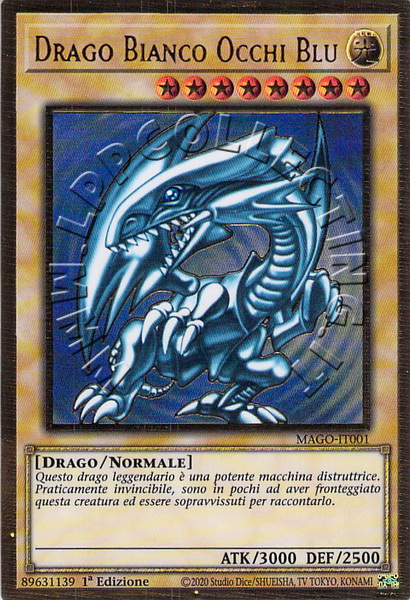 Drago Bianco Occhi Blu