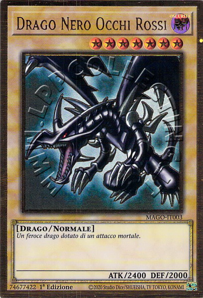 Drago Nero Occhi Rossi