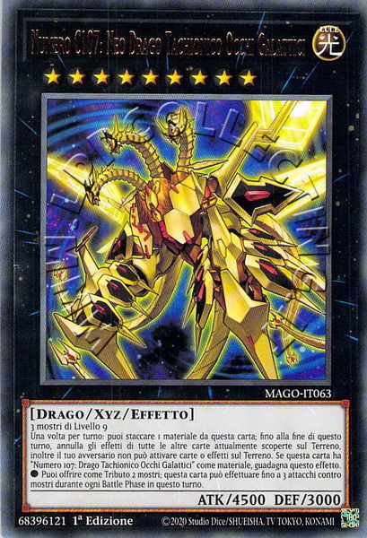 Numero C107: Neo Drago Tachionico Occhi Galattici