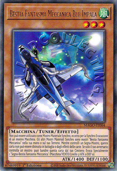 Bestia Fantasma Meccanica Blu Impala