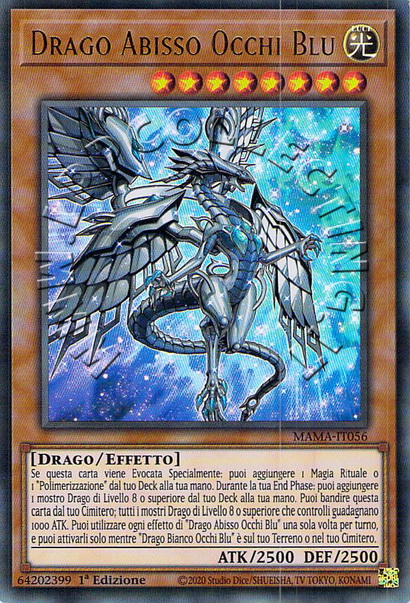 Drago Abisso Occhi Blu