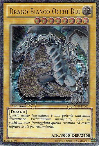 Drago Bianco Occhi Blu