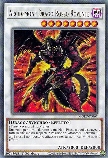 Arcidemone Drago Rosso Rovente