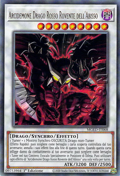 Arcidemone Drago Rosso Rovente dell