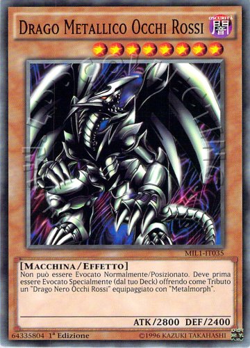 Drago Metallico Occhi Rossi