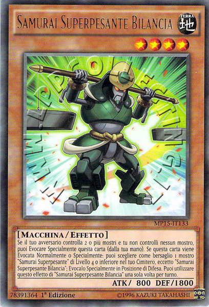 Samurai Superpesante Bilancia