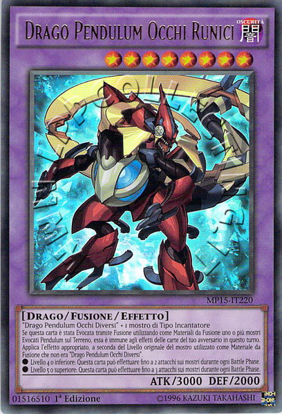 Drago Pendulum Occhi Runici
