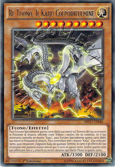 Re Tuono, Il Kaiju Colpodifulmine