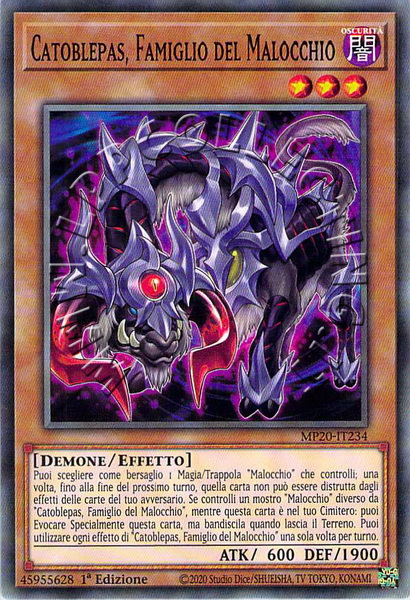Catoblepas, Famiglio del Malocchio 