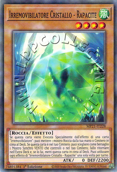 Irremovibilatore Cristallo - Rapacite