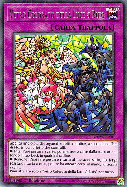 Vetro Colorato della Luce & Buio