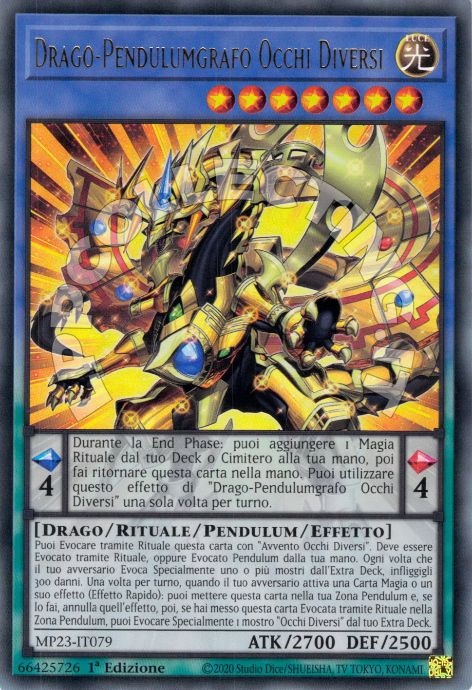 Drago-Pendulumgrafo Occhi Diversi