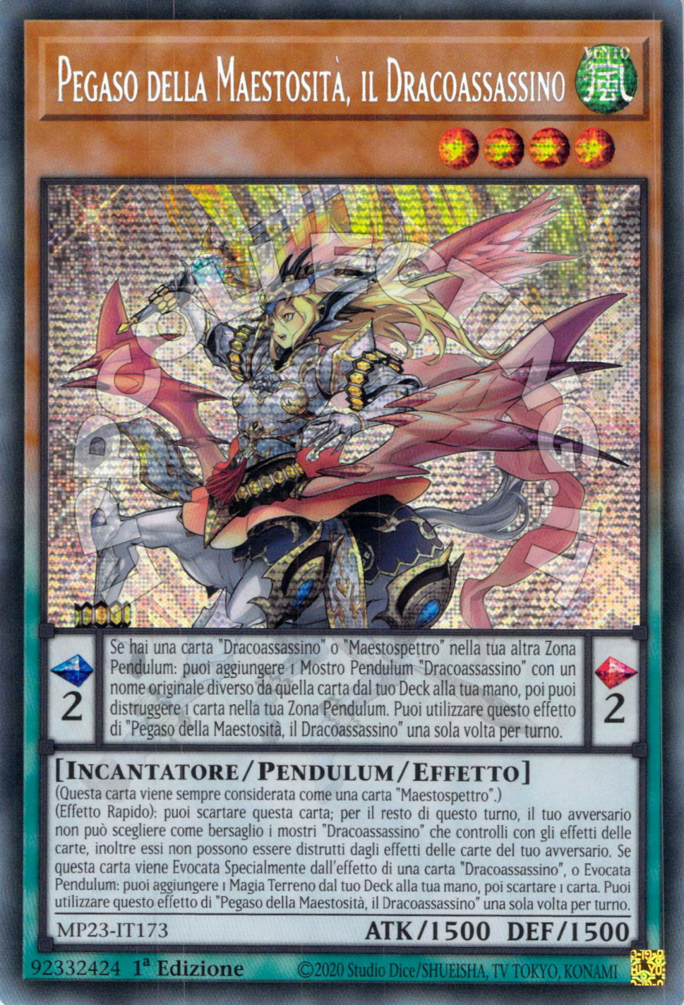 Pegaso della Maestosità, il Dracoassassino 