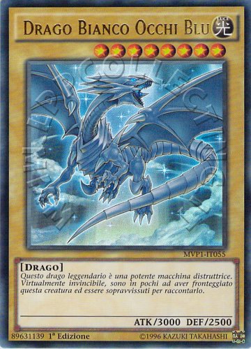 Drago Bianco Occhi Blu