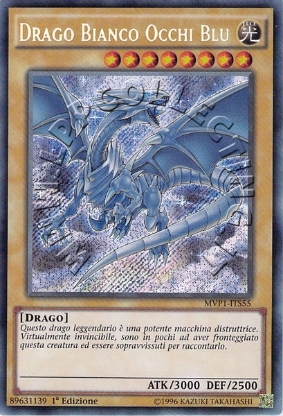 Drago Bianco Occhi Blu