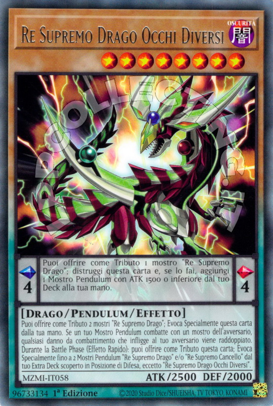 Re Supremo Drago Occhi Diversi