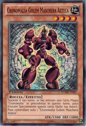 Cronomalia Golem Maschera Azteca