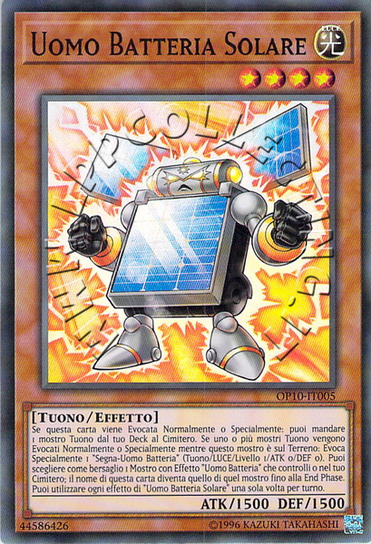 Uomo Batteria Solare