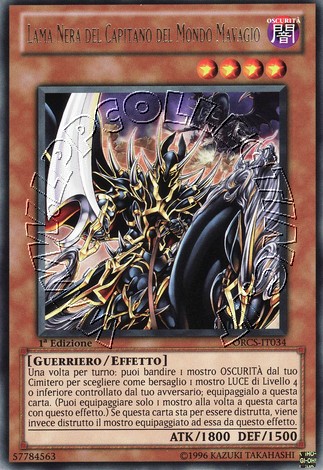Lama Nera del Capitano del Mondo Malvagio