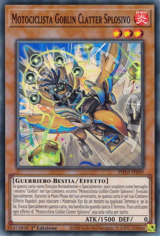 Motociclista Goblin Clatter Splosivo