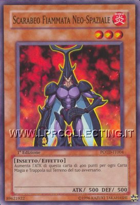 Scarabeo Fiammata Neo-Spaziale