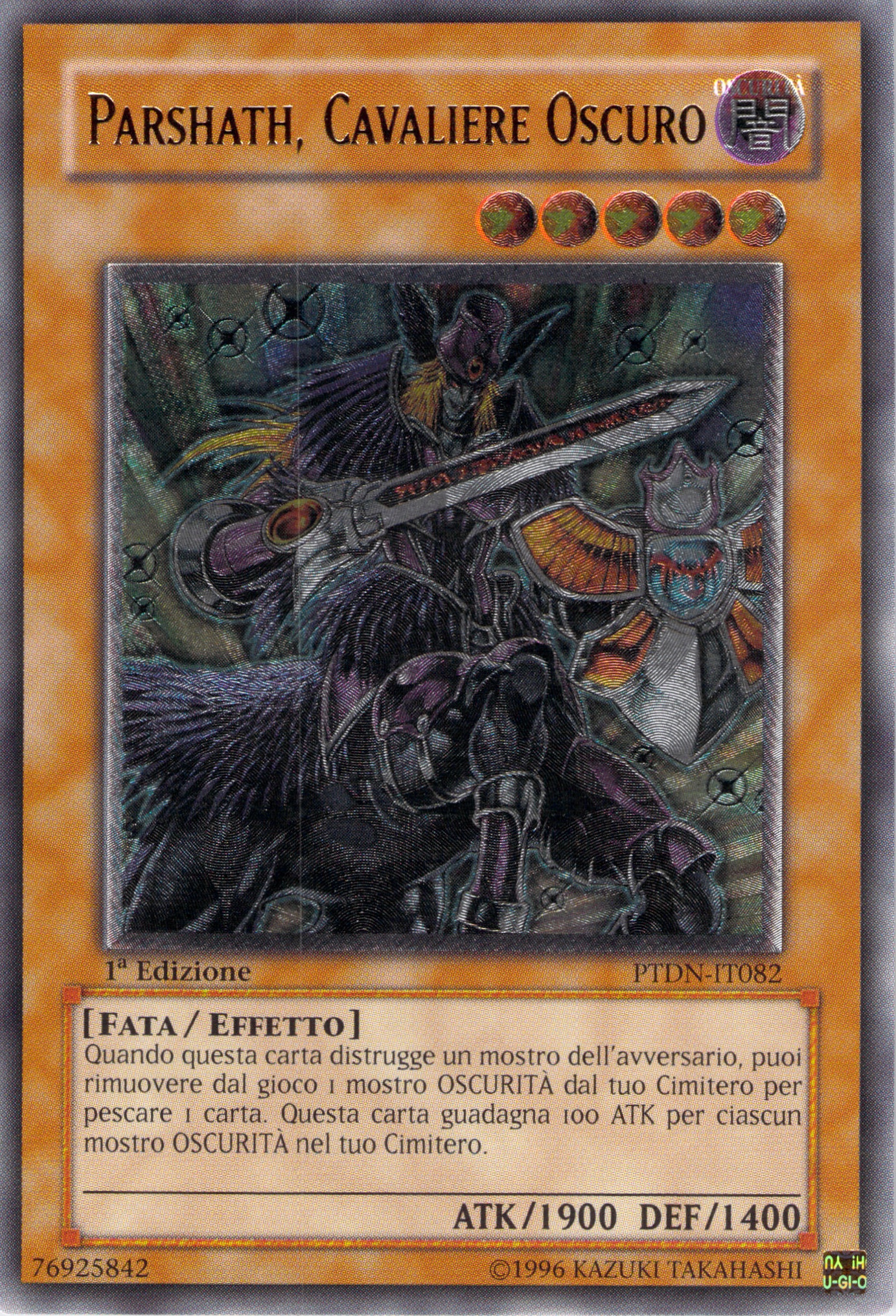 Parshath, Cavaliere Oscuro