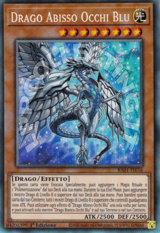 Drago Abisso Occhi Blu