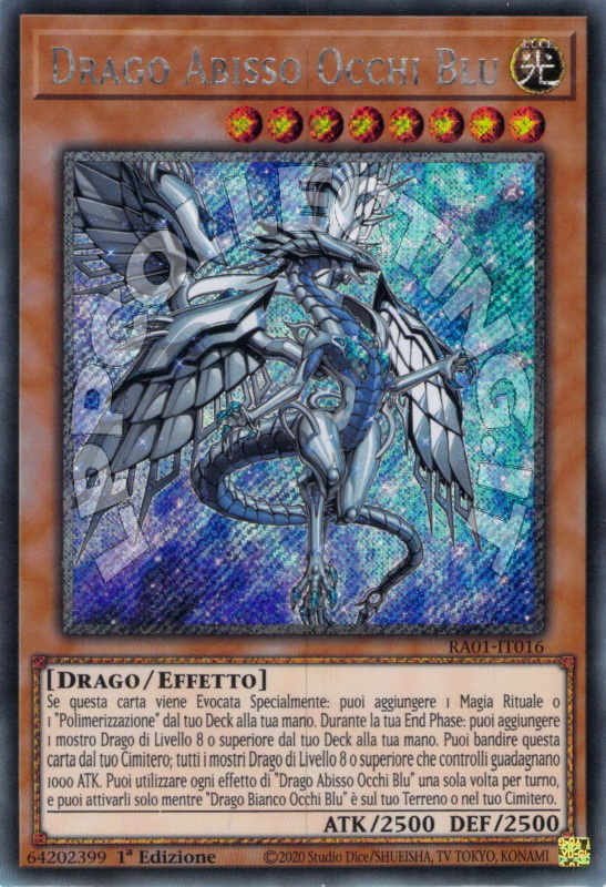Drago Abisso Occhi Blu