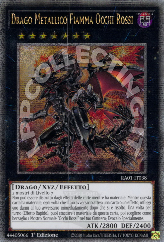 Drago Metallico Fiamma Occhi Rossi