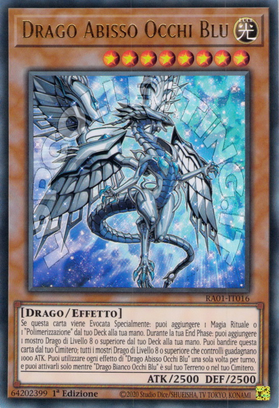 Drago Abisso Occhi Blu