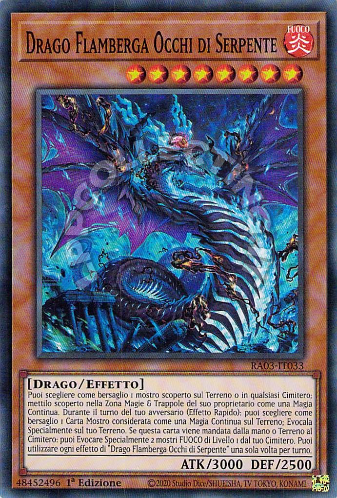 Drago Flamberga Occhi di Serpente