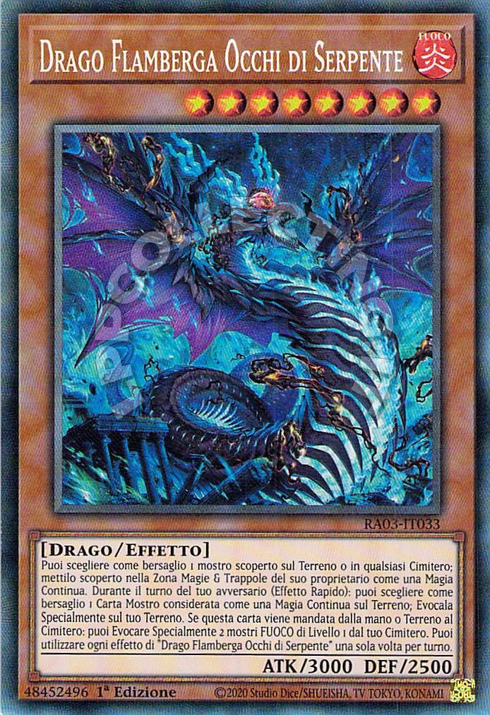 Drago Flamberga Occhi di Serpente